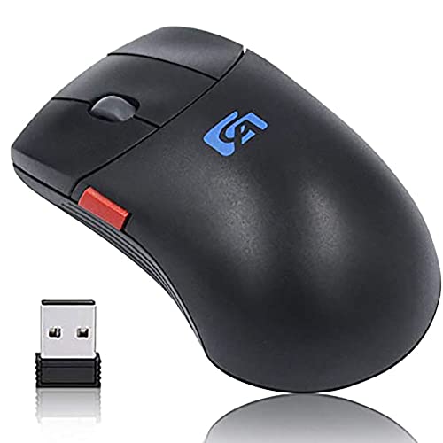 億騰 ワイヤレスマウス 無線マウス 5ボタン コンパクト USB充電式 小型 静音 2.4GHz 800/1200/1600DPI 高精度 持ち運び便利 マクロ定義ボタン 3DCG CAD CAMに最適 (ブラック)
