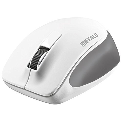 バッファロー BUFFALO [BSMBW300MWH] 無線 BlueLED 3ボタン プレミアムフィットマウス ホワイト