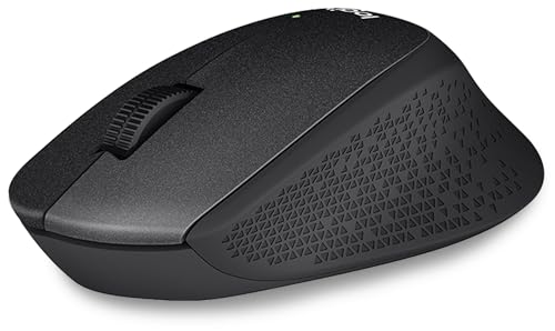 Logitech (Black, M330) - Logitech M330 Silent Plus Wireless Mouse (USB for Windows/Mac/Chrome OS/Linux) - Black