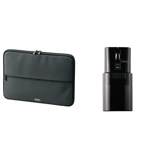 エレコム Ultrabook用ZEROSHOCKケース ZSB-IBUB02BK & エレコム Bluetooth(R)ワイヤレスマウス「CAPCLIP」 M-FCC2BRSBK セット
