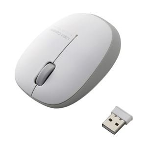 ELECOM エレコム ワイヤレスBlueLEDマウス/3ボタン/シルバー M-BL20DBSV(M-BL20DBSV)