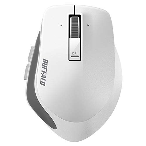 バッファロー ■BUFFALO Bluetooth BlueLED プレミアムフィットマウス Mサイズ ホワイト〔品番:BSMBB500MWH〕【4172206:0】[送料別途見積り][掲外取寄][店頭受取不可]