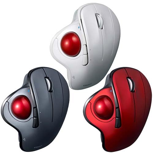 ナカバヤシ Nakabayashi マウス トラックボール(Chrome/Android/iPadOS/Mac/Windows11対応) ホワイト MUS-TBIF182W ［光学式 /無線(ワイヤレス) /5ボタン /Bluetooth］