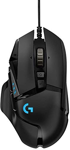Logitech G 【7/11まで！5,000円以上購入で抽選で全額ポイントバック】ゲーミングマウス ロジテック G502 HERO ブラック G502HERO 有線 25600dpi 11ボタン USB接続 RGB 高速スクロール ウエイト調整 Logitech 並行輸入品