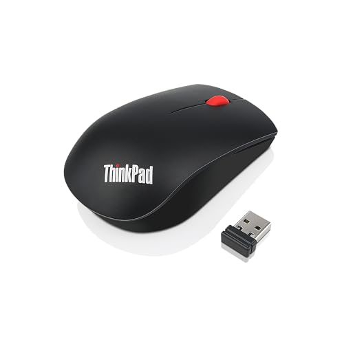 Lenovo ThinkPad Essential Wireless Mouse - Mouse - laser - 5 buttons - wireless - 2.4 GHz - USB wireless receiver - for ThinkCentre M71X, M910, ThinkPad L470, P51, P71, X270, V320-15, V520-15, V520S-08 4X30M56887