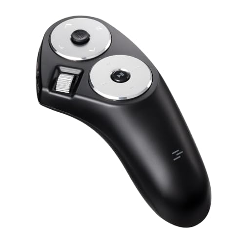 サンワダイレクト 空中マウス ごろ寝マウス Bluetooth/2.4GHz メディアコントロールボタン搭載 PowerPoint・Keynote対応 Windows/Mac 充電式 400-MAWBT204BKN