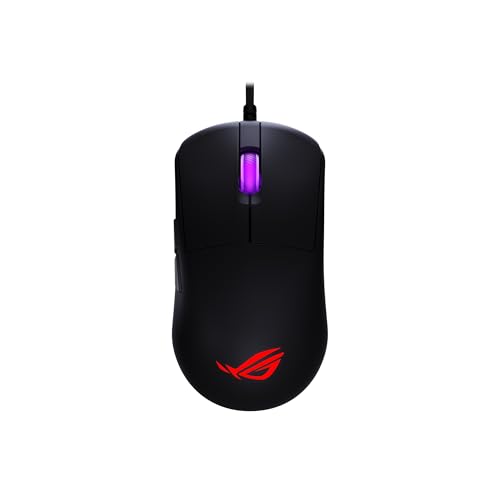 ASUS ROG Harpe Mini Core 有線ゲーミングマウス - 有線USB 小型コンパクト設計 右利き用 52g 軽量 12K DPI プロ承認済 Gear Link Webベース構成 PC/Mac対応 P524 HARPE MINI CORE