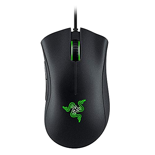 Razer DeathAdder Essential - 6,400 DPI 光学センサー - 5つのハイパーレスポンスボタン - ゲーム&eスポーツマウス - 人間工学に基づいたフォームファクター ブラック RZ01-02540100-R3M1