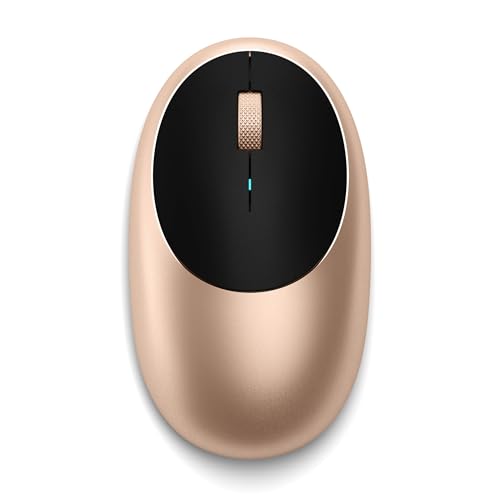 Satechi MacBook Pro用ワイヤレスマウス - 充電式USB-Cポート搭載 - Mac & iPad用Bluetoothマウス (ゴールド)