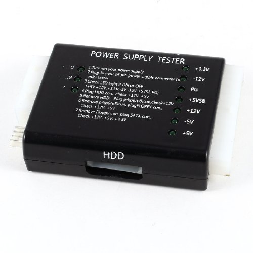 Ruilogod PC プラスチックシェル PSU SATA HDD コネクター 20/24ピン 電源テスター 42e50cd7cf6e60f84cacd7fb417e89