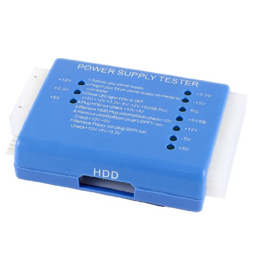 Ruilogod 20/24ピン PC ITX ATX BTX SATA コンピューター電源テスター ブルー 9800974ca49bb1856839a3ef77d83b
