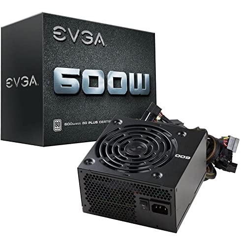 EVGA 100-W1-0600-K1 電源ユニット - 電源ユニット (100-240V 24-pin ATX, 50-60Hz, 10-5, 80 PLUS, PC)