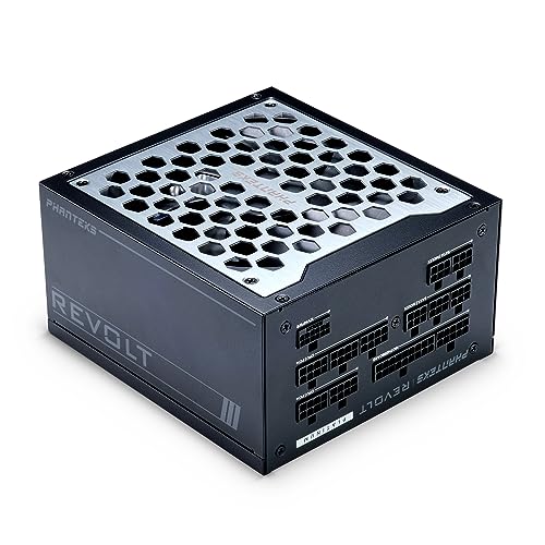 Phanteks (PH-P1200PR_BK01C) Revolt 1200W 80PLUS プラチナ ATX 3.0 PCIe 5.0 フルモジュラー ケーブルレス 電源ユニットのみ (ケーブル別売) ブラック