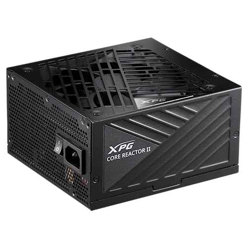 XPG CORE REACTOR II - ワークステーション電源ユニット - 安定した電力供給と静かな動作 - 完全モジュラーケーブルデザイン & 80+ゴールド認定 - 過電圧保護 - ATX 3.0 ゴールド 1000 ワット VE COREREACTORII1000G-BKCUS