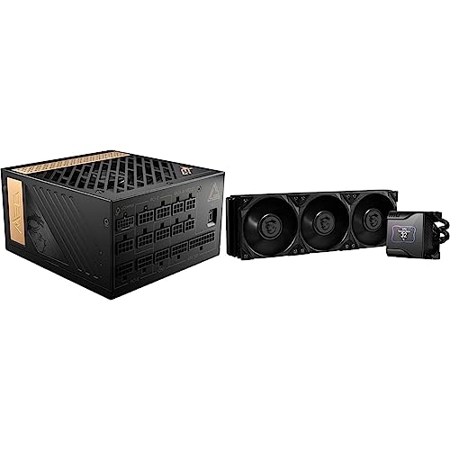 MSI 【中古】MSI MEG Ai1300P PCIE5 1300W ATX3.0/PCIe 5.0ネイティブ対応 静音80PLUS PLATINUM PC電源ユニット PS1231