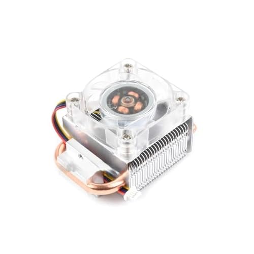 TUOPUONE ICE Tower CPU 冷却ファン、RPi 5 対応、U 字型銅管、冷却フィン、カラフルな RGB LED 付きクーラー (Pi5 用 ICE タワーファン) ICE Tower Fan for Pi5