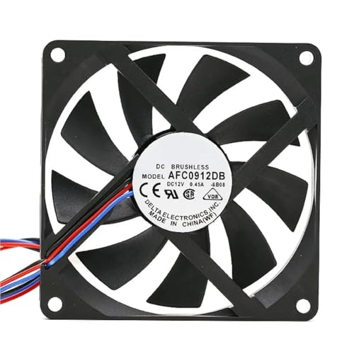 BRHJJQPP AFC0912DB 9015 90x90x15mm スリム 12V 0.45A 3ピンまたは4ピン PWM コンピューターCPUクーラー 薄型冷却ファン(4ピン)。
