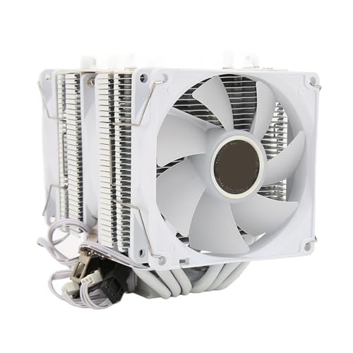 Goshyda V5 CPUエアクーラー、ヒートパイプ5本、120mm PWMプロセッサ、RGBライト同期付き150W TDPクーラー AM4、LGA 1200用 Goshydam402tafigz