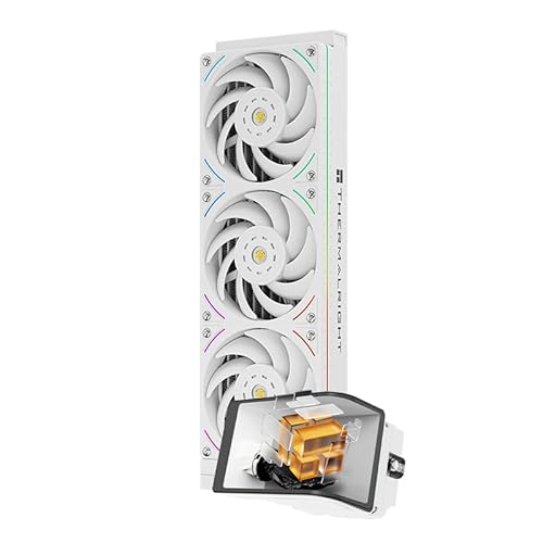THERMALRIGHT ワンダービジョン 360 UB ARGB ホワイト AIO CPU リキッドクーラー AM5/Intel LGA1851/1700 6.67インチ 3Dカーブスクリーン 解像度2400x1080 磁気パネルスクリーン 3D/2Dビデオサポート Wonder Vision 360 UB ARGB White