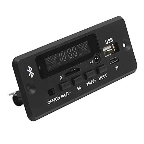 CHICIRIS MP3デコーダーボード、車用USBサウンドカードセレクションプレイデコードボード(黒)