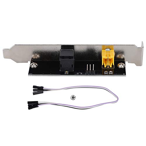 Baxnore SPDIF デジタルオーディオインターフェイスボード 金メッキファイバー同軸バッフル ユニバーサルマザーボード サウンドカード ホームシアター PC オーディオシステム用 高忠実度 24ビット 192KHz DTS AC3 LPCM 互換 Baxnovp2dnwo3kg