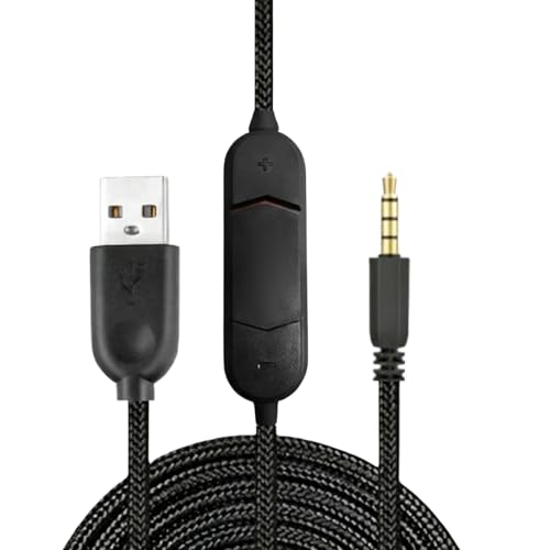 Milue USB サウンド カード 3.5 Mm Auxes ヘッドフォン ケーブル (インライン ボリューム コントロールとマイク付き) PC ゲーム用モバイル デバイス用ミュート スイッチ プラグ アンド プレイ USB サウンド アダプター