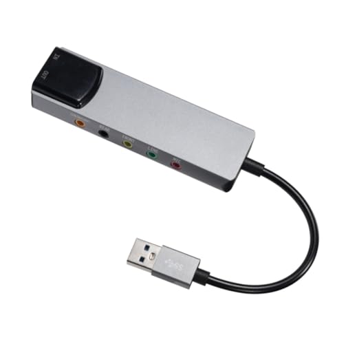 COOLHOOD 耐久性を備えたアルミニウム合金構造のポータブル USB サウンドカード 光ファイバーカード