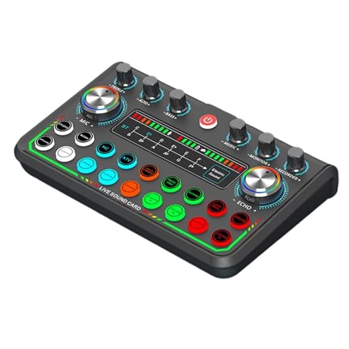 Xinsheinelry ポッドキャスト音楽スタジオ ダイナミック マイク プラグプレイ用ライブ ブロードキャスト サウンド カード ポッドキャストおよびオンライン ミーティング用サウンド カード