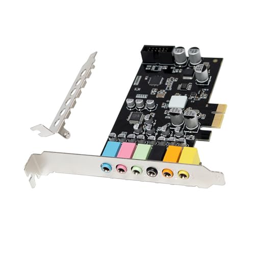 Kaeltsyn ST117 PCIeX1 サウンドカード CM6212 7.1CH ゲーミングヘッドフォン用 S/PDIF 音楽およびホームシアター用