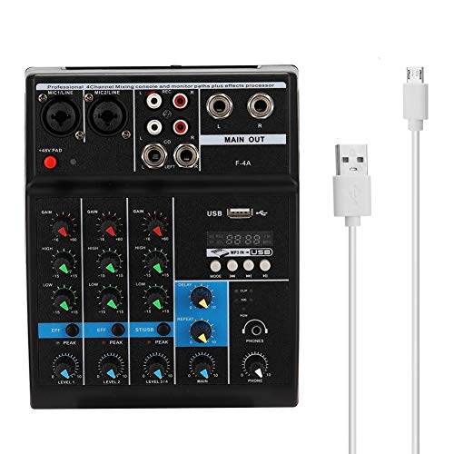 Seino サウンドカード USBとコンソールとモニターパスのプラス効果プロセッサーをミキシングプロフェッショナル4チャンネルのサウンド