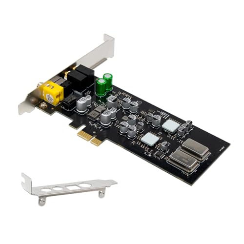 Geavonyg AES EBU IEC60958 フォーマットとフロントパネルヘッドフォンマイクポートを備えたプロフェッショナル PCIe サウンドカード光学式同軸デジタルカード
