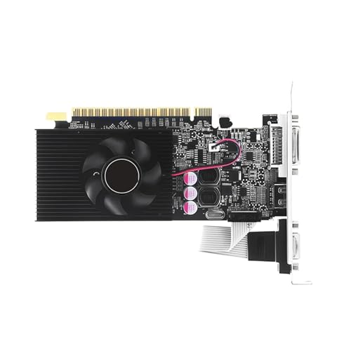 EMNXSDKT 互換性がありますSOYO GT 610 2G DDR3 64ビットハーフハイトグラフィックスカード、VGA HDMI DVI出力付き40nmデスクトップビデオカードと互換性があります。