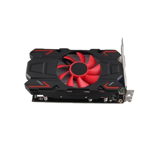 EMNXSDKT 互換性がありますHD7670 4GB GDDR5 128ビットグラフィックスカード、冷却ファン付き、解像度2560x1600、デスクトップPC用HDMI DVI VGAポートと互換性があります。