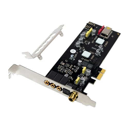 faytobe ST113 PCIe サウンドカード SSS1700 チップ ロープロファイル ブラケット スタジオ、ライブ ストリーミング、ホーム シアター ホーム シアター サウンド カード用