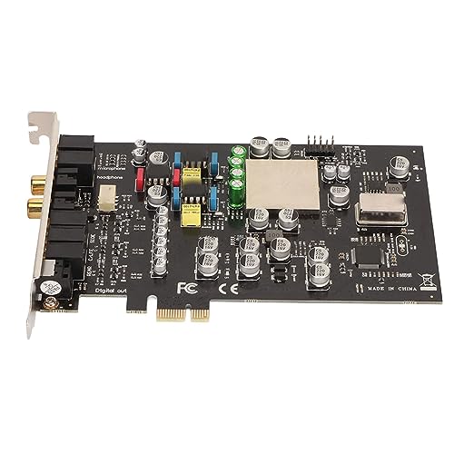 DAUZ PCI Express サウンドカード、低遅延 ASIO ドライバー 7.1CH 44.1-192 KHz PCIe サウンドカード、大規模な 3D