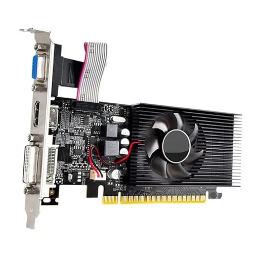 EMNXSDKT 互換性がありますHGHO SZMZ GT730 4GB DDR3 128Bit ロープロファイルグラフィックスカード、オフィスホームエンターテイメント PC ゲーム用冷却ファンデザインと互換性があります。
