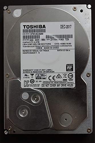東芝 TOSHIBA DT01ACA200 [2TB/3.5インチ内蔵ハードディスク] [7200rpm] / SATA 6Gb/s/ バルク品