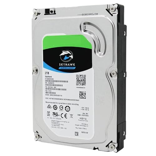シーゲイト HDD For Skyhawk 2TB 3.5" SATA 6 Gb/s 64MB 5900RPM For Internal Hard Disk For Surveillance HDD For ST2000VX008 ZQHj_Sera_13175