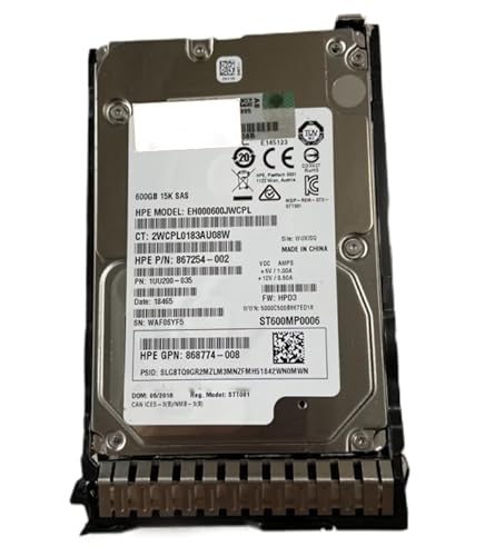 SAS HDD 870757-B21 870794-001 600G 12G 15K 2.5 SAS G9 G10 HDD 600G用 QZYPHGB-1212-27