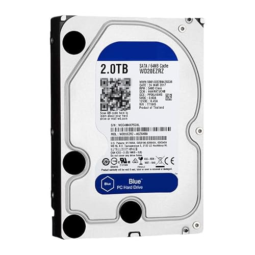 Harddrive HDD For Blue 2TB 3.5" SATA 64MB 5400RPM For Internal Hard Disk For Desktop Hard Drive For WD20EZRZ WD20EZRX ZQHj_Sera_12780