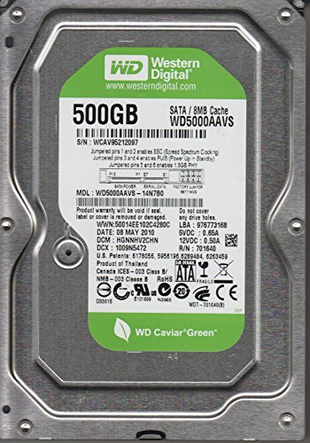ウエスタンデジタル wd5000aavs-14 N7b0 Westernデジタル500 GB 7200rpm SATA 3.0 Gbps 3.5インチハードドライブ