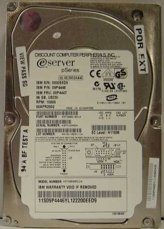 IBM 46H6123、IBM 3.08GB 2.5インチハードドライブ