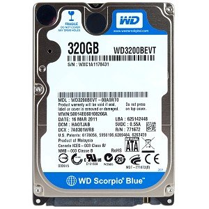 WD Western Digital WD WD3200BEVS 320GB SATA 2.5 5400RPM 9mm ハード DR スコーピオ ブルー WD3200BEVS 320GB SATA/300