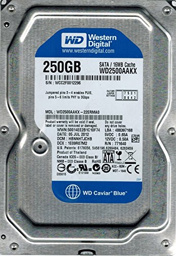 ウエスタンデジタル WD2500AAKX-22ERMA0 Western Digital 250GB 7200RPM SATA 6.0 Gbps 3.5インチハードドライブ