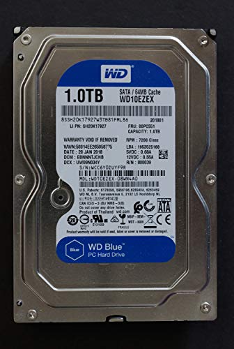ウエスタンデジタル Western Digital WD10EZEX WD ブルー 1TB 3.5インチ 7200RPM 64MB キャッシュ SATA 6Gb/s HDD ハードディスクドライブ WD10EZEX-08WN4A0 00PC551