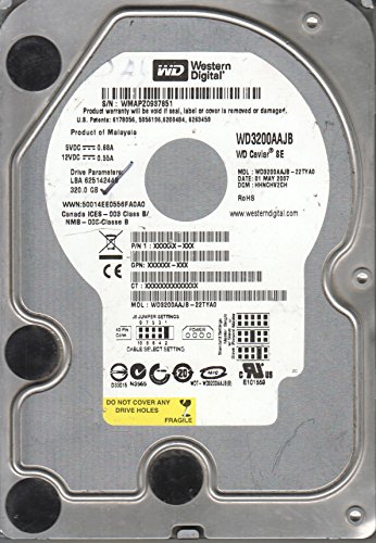 ウエスタンデジタル wd3200aajb-22tya0 Western Digital 320 GB 7200rpm 3.5インチ8 MBキャッシュATA