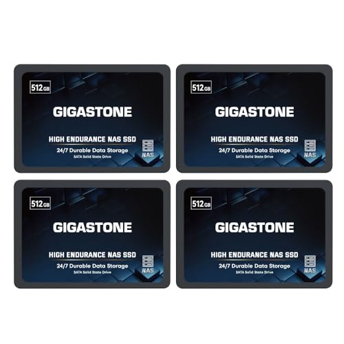 Gigastone 2.5インチ 512GB｜Gigastone GS-SSD-NAS- -4PK-B GS-SSD-NAS-512GB-4PK-B