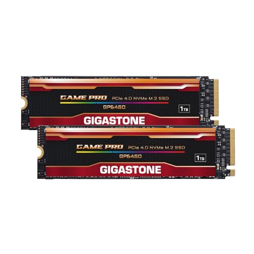 Gigastone M.2 NVMe 1TB｜GIGASTONE (2パック) Gen4 4.0x4 ゲーム向け 新型 PS5 PS5動作確認済み 読取り
