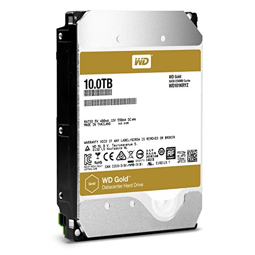 ウエスタンデジタル WD HDD 内蔵ハードディスク 3.5インチ 10TB WD Gold WD101KRYZ SATA3.0 7200rpm 256MB 5年保証 [並行輸入品]