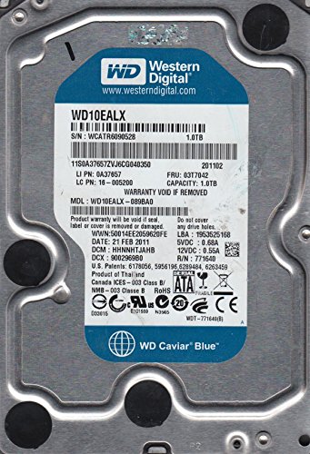 Western Digital wd10ealx-089ba0、DCM hhnnhtjahb、Western Digital 1tb SATA 3.5ハードドライブ